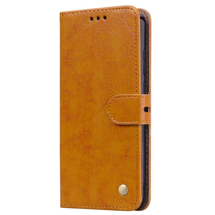 Business Style Oil Wax Texture Horizontal Flip Leather Case for Huawei Y6 (2019) / Honor 8A, with...