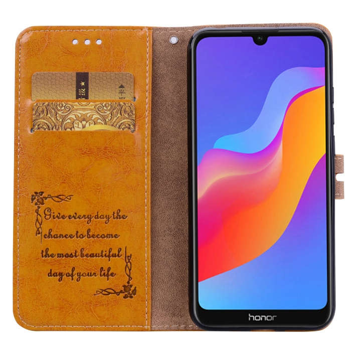 Business Style Oil Wax Texture Horizontal Flip Leather Case for Huawei Y6 (2019) / Honor 8A, with...