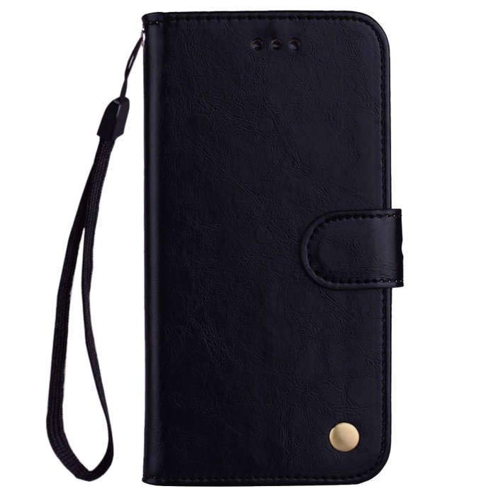 Business Style Oil Wax Texture Horizontal Flip Leather Case for Huawei Y7 (2019), with Holder & C...