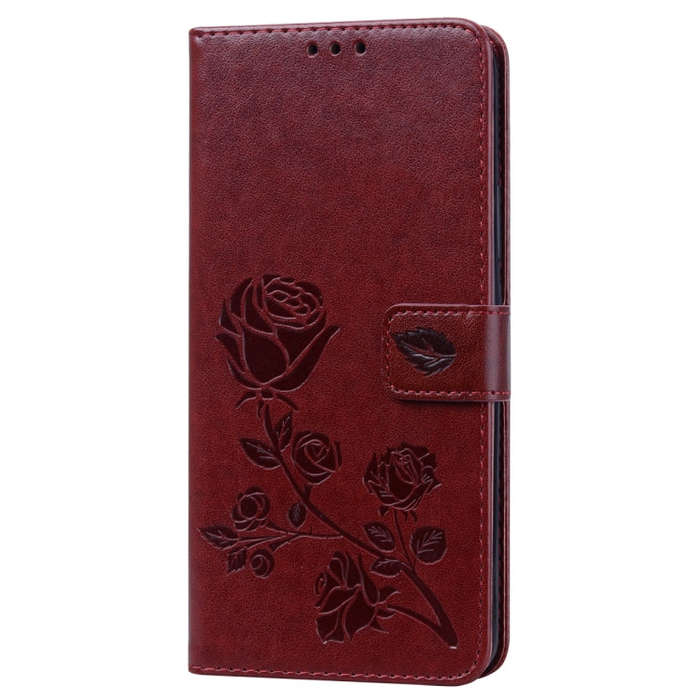 Rose Embossed Horizontal Flip PU Leather Case for Huawei P Smart Z, with Holder & Card Slots & Wa...