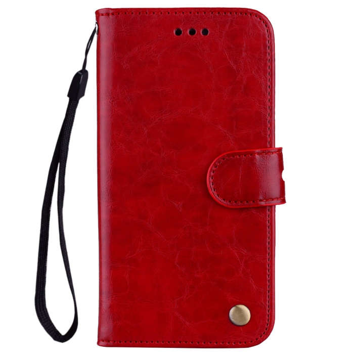 Business Style Oil Wax Texture Horizontal Flip Leather Case for Huawei Honor 20, with Holder & Ca...