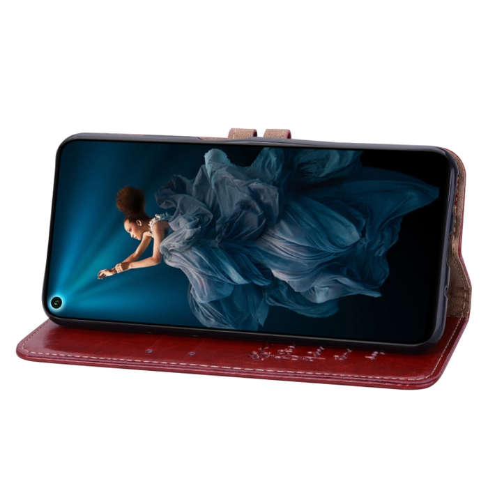 Business Style Oil Wax Texture Horizontal Flip Leather Case for Huawei Honor 20, with Holder & Ca...