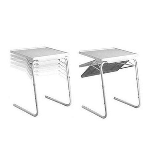 Plastic Pad Steel Tube Bracket Liftable Foldable Portable Multi-purpose Laptop Table, Adjustable ...