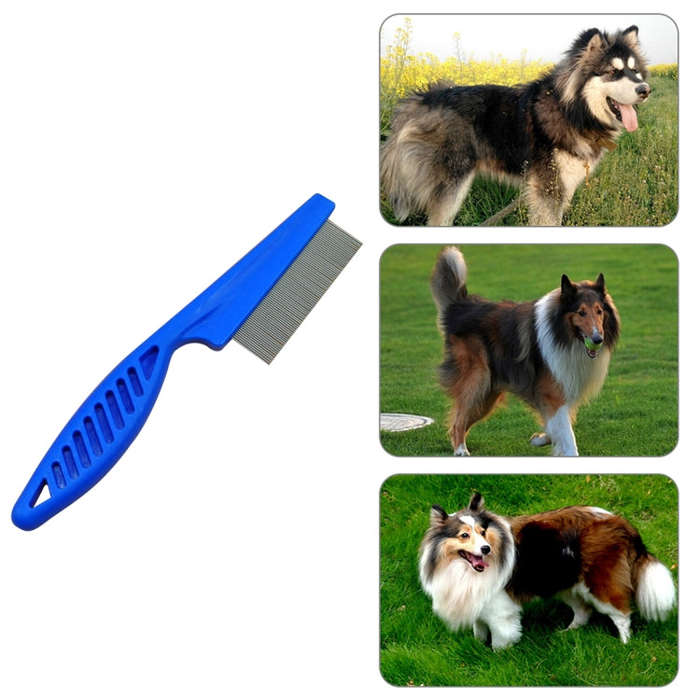 5 PCS Pet Cats Dogs Supplies Combs Fine Toothed Stainless Steel Needle Fleas Removal Combs, Lengt...