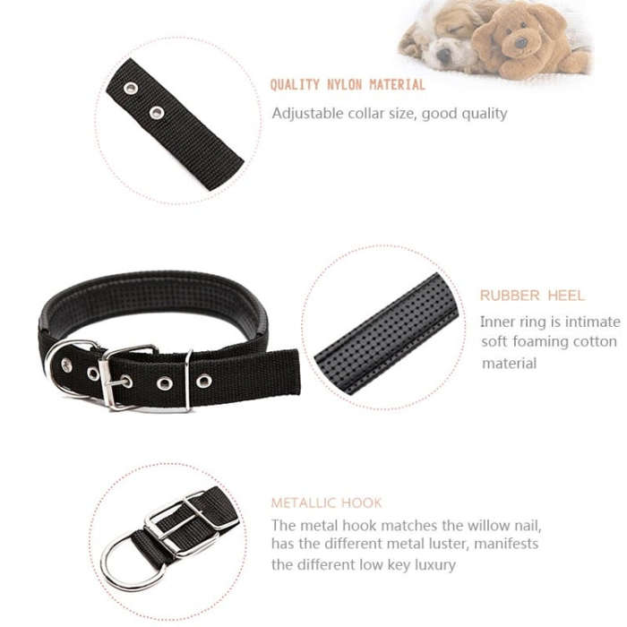 Foam Cotton  Polyester Pet Collars Pet Neck Strap Dog Neckband Cats Dogs Collars, 3.5cm x 57cm (B...