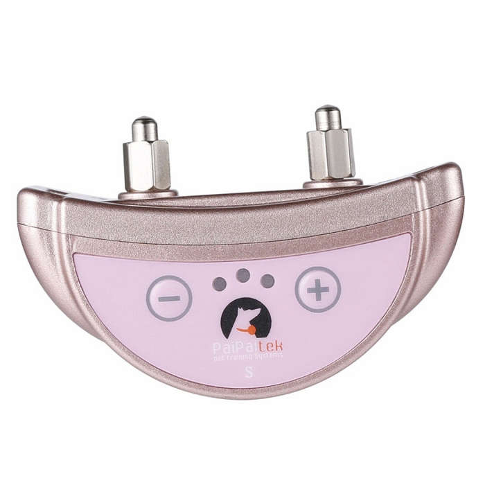 PD258 Automatic Anti Barking Collar Pet Training Control System for Dogs, S Size(Rose Gold)