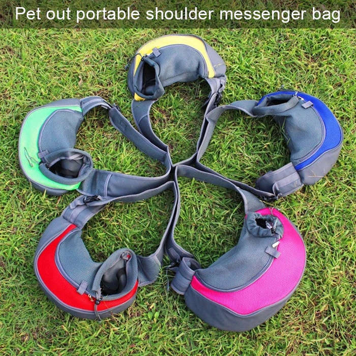 Dog and Cat Sling Carrier Hands Free Reversible Pet Papoose Bag, SizeSmall(Blue)