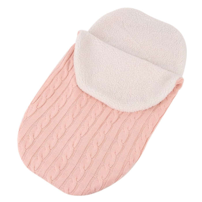 Thick Baby Swaddle Wrap Knit Envelope Sleeping Bag Newborn Infant Warm Bands Indoor Infant Stroll...