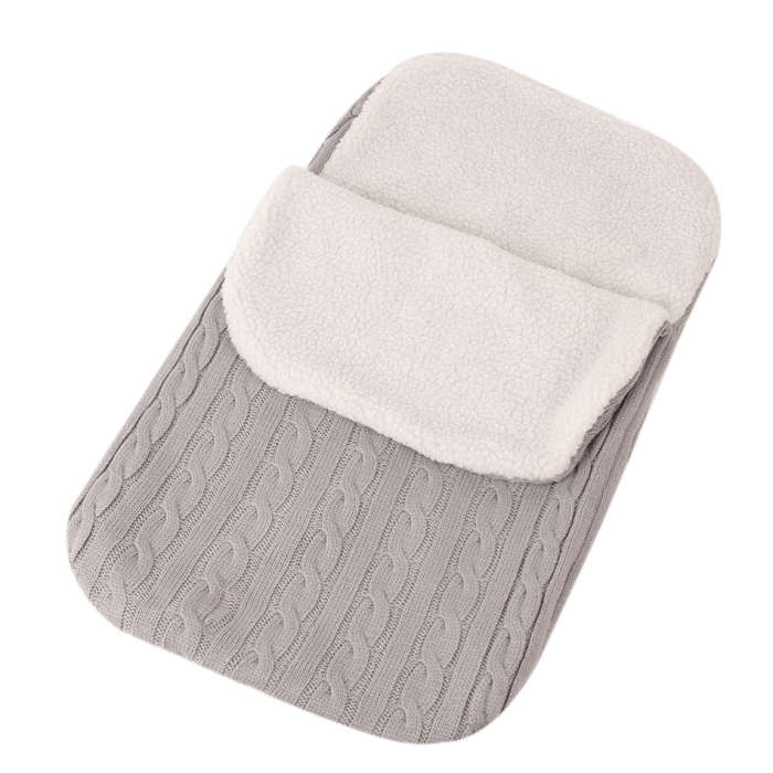 Thick Baby Swaddle Wrap Knit Envelope Sleeping Bag Newborn Infant Warm Bands Indoor Infant Stroll...