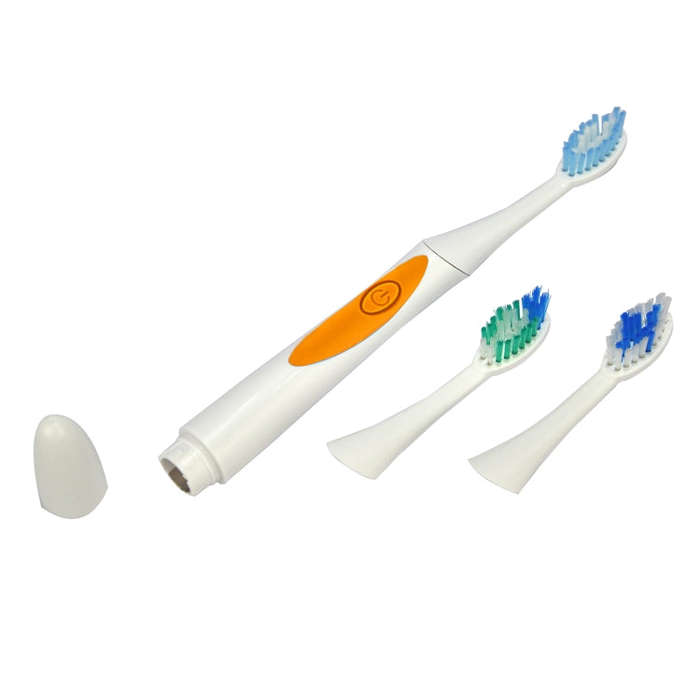 QYG Q2 IPX7 Waterproof Battery Powered Electric Sonic Toothbrush(Orange)