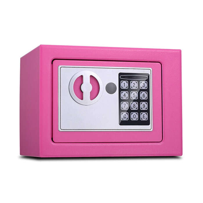 17E Home Mini Electronic Security Lock Box Wall Cabinet Safety Box without Coin-operated Function...