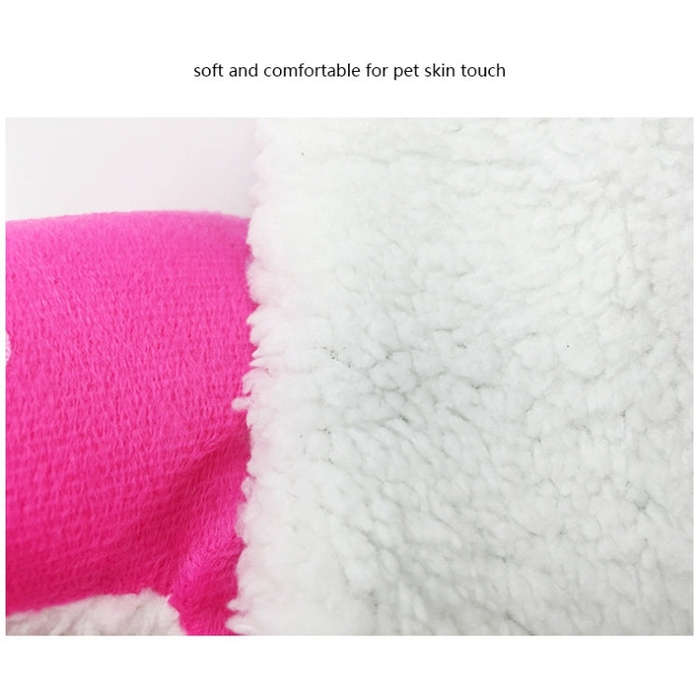 Strawberry Shaped Foldable Short Plush Pet House Nest, Size: S(Pink)