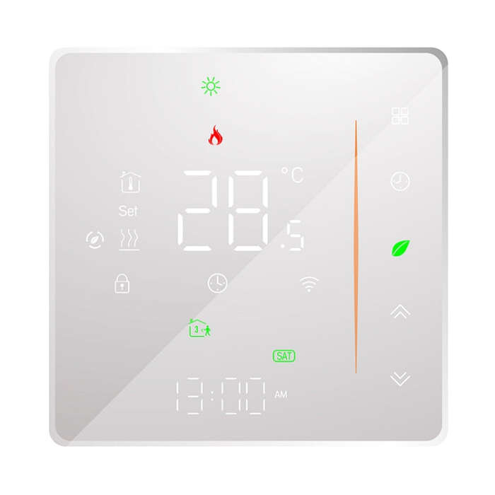 BHT-006GBLW 95-240V AC 16A Smart Home Heating Thermostat for EU Box, Control Electric Heating wit...