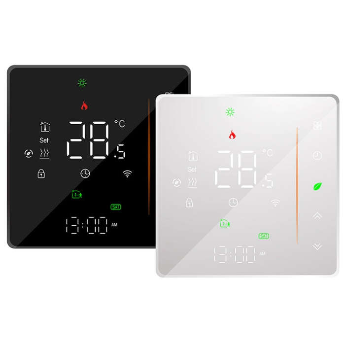 BHT-006GBLW 95-240V AC 16A Smart Home Heating Thermostat for EU Box, Control Electric Heating wit...