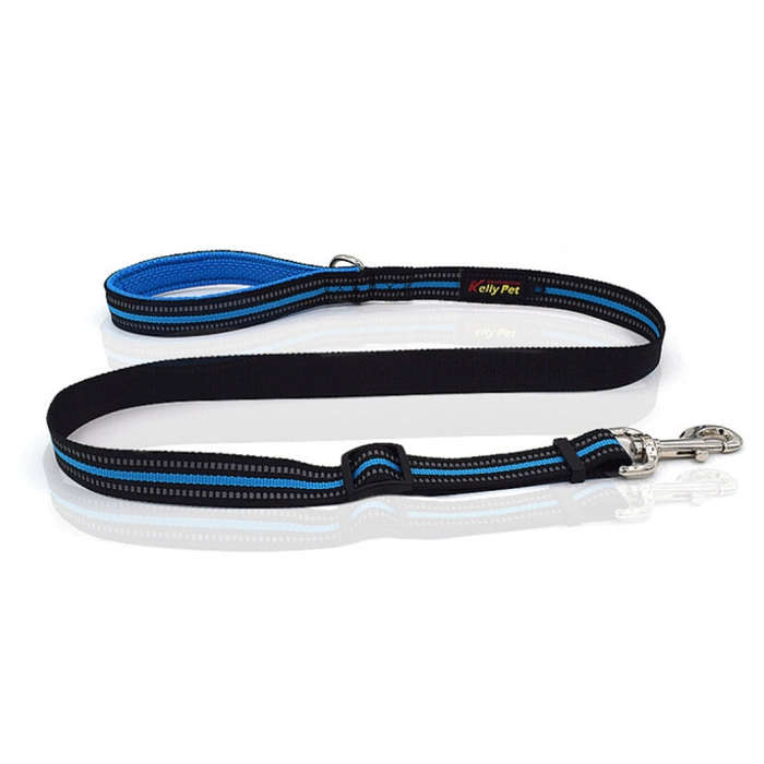 Pet Dogs Nylon Night Reflective Breathable Handheld Traction Lead Leash, Size: M, Adjustable Rang...
