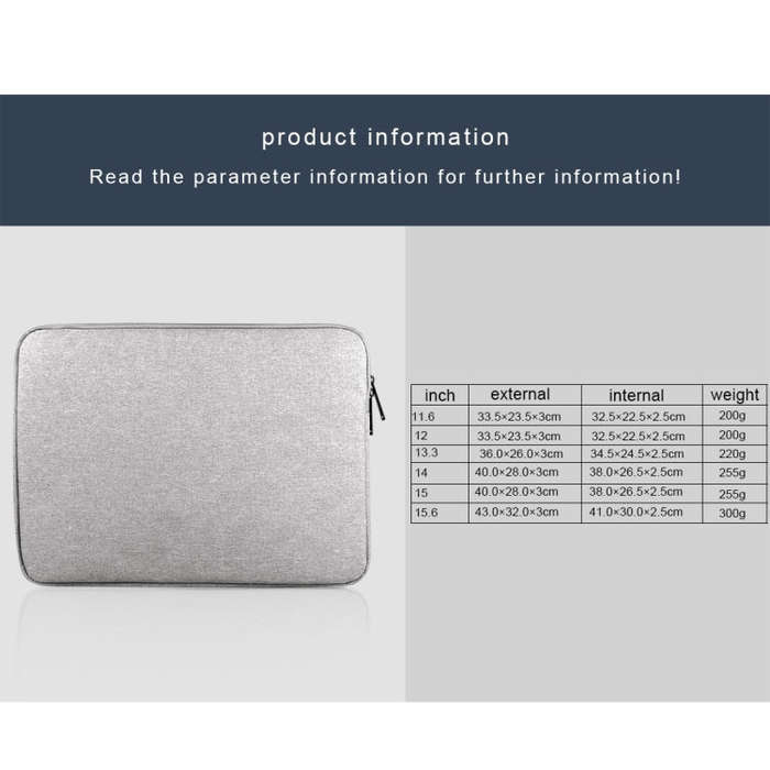 For 15.6 inch and Below Universal Wearable Oxford Cloth Soft Business Inner Package Laptop Tablet...