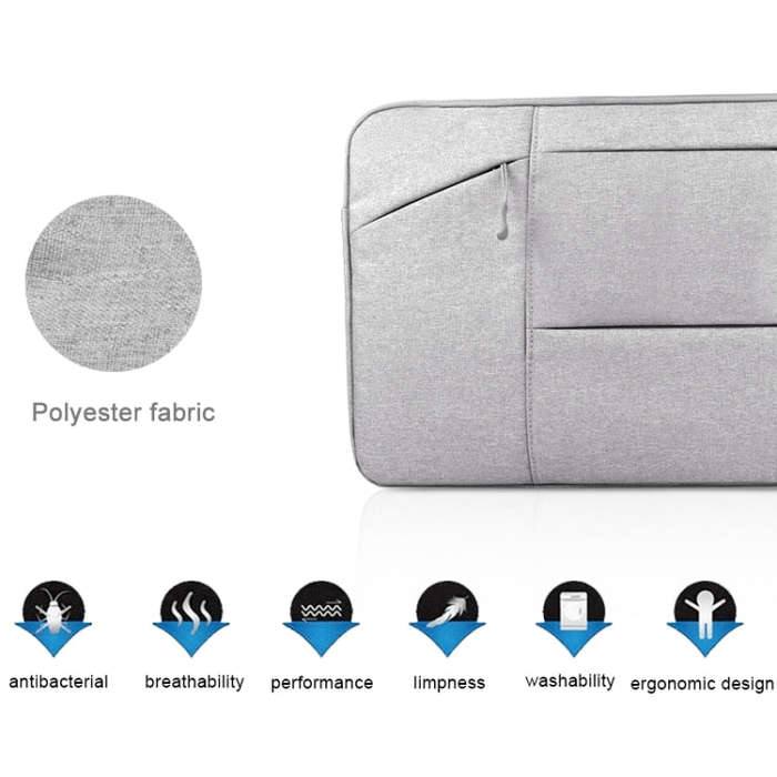 Universal Multiple Pockets Wearable Oxford Cloth Soft Portable Simple Business Laptop Tablet Bag,...