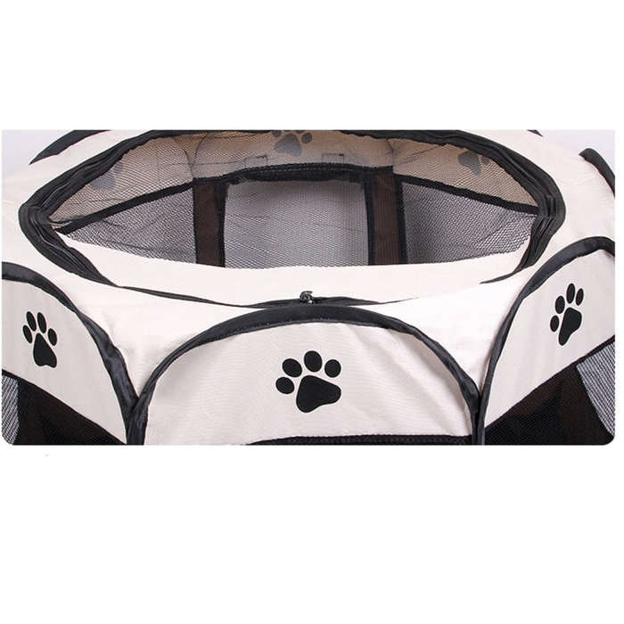 Fashion Oxford Cloth Waterproof Dog Tent Foldable Octagonal Outdoor Pet Fence, M, Size: 91 x 91 x...