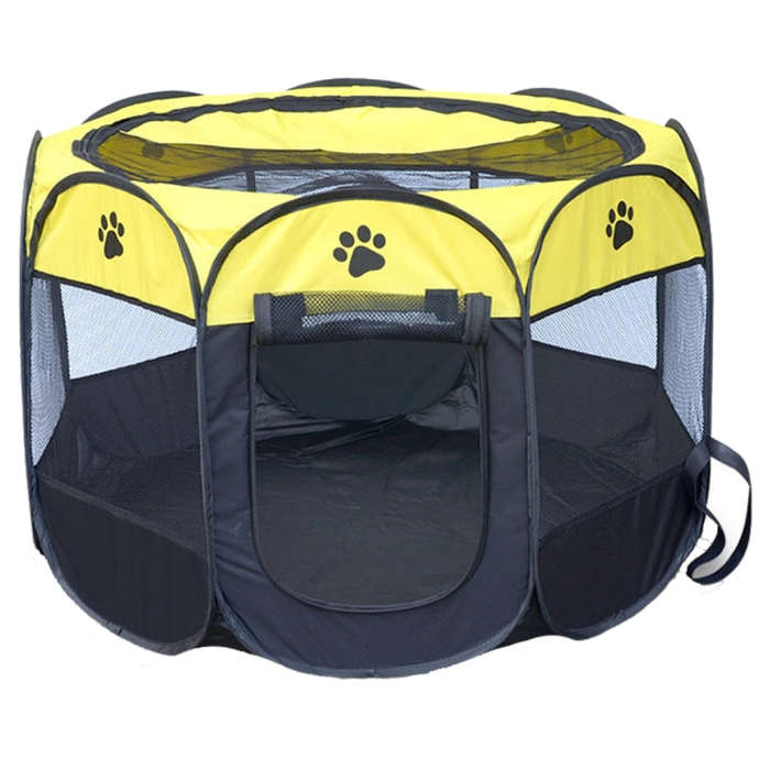 Fashion Oxford Cloth Waterproof Dog Tent Foldable Octagonal Outdoor Pet Fence, M, Size: 91 x 91 x...