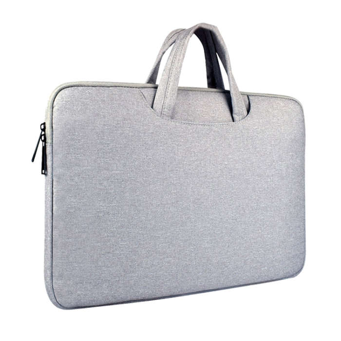 Breathable Wear-resistant Shoulder Handheld Zipper Laptop Bag, For 14 inch and Below Macbook, Sam...