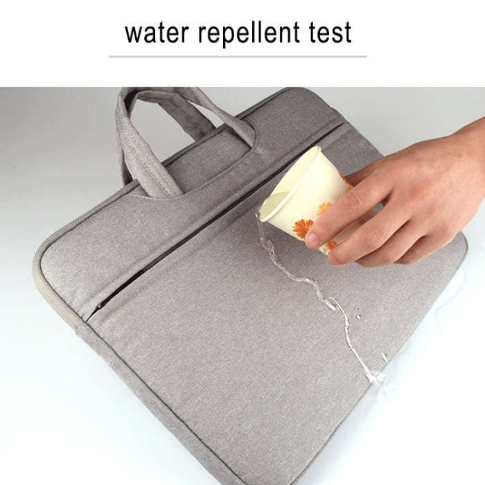 Breathable Wear-resistant Shoulder Handheld Zipper Laptop Bag, For 14 inch and Below Macbook, Sam...