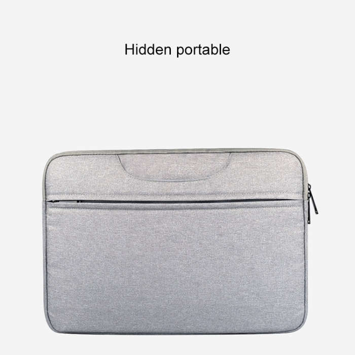 Breathable Wear-resistant Shoulder Handheld Zipper Laptop Bag, For 14 inch and Below Macbook, Sam...