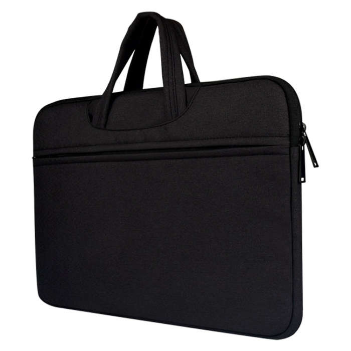 Breathable Wear-resistant Shoulder Handheld Zipper Laptop Bag, For 15.6 inch and Below Macbook, S...