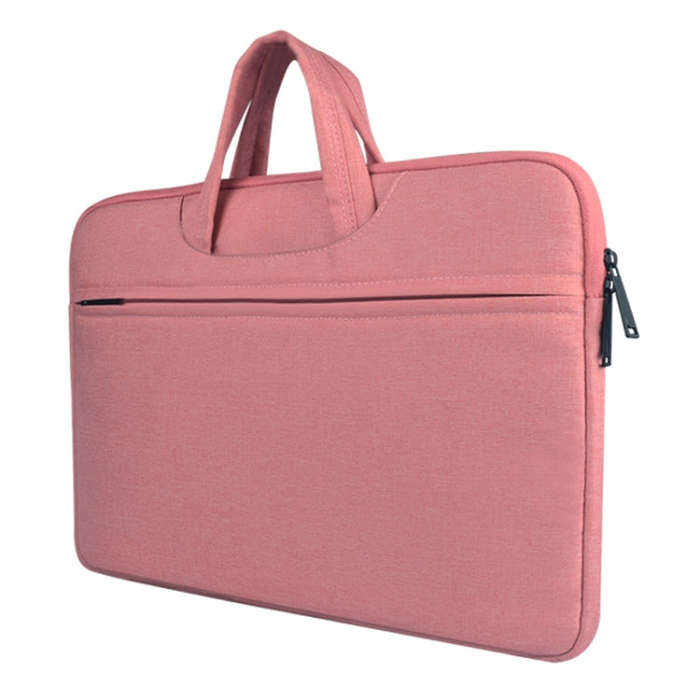 Breathable Wear-resistant Shoulder Handheld Zipper Laptop Bag, For 15.6 inch and Below Macbook, S...