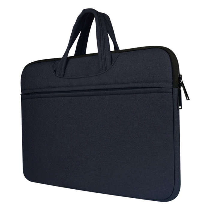 Breathable Wear-resistant Shoulder Handheld Zipper Laptop Bag, For 15.6 inch and Below Macbook, S...