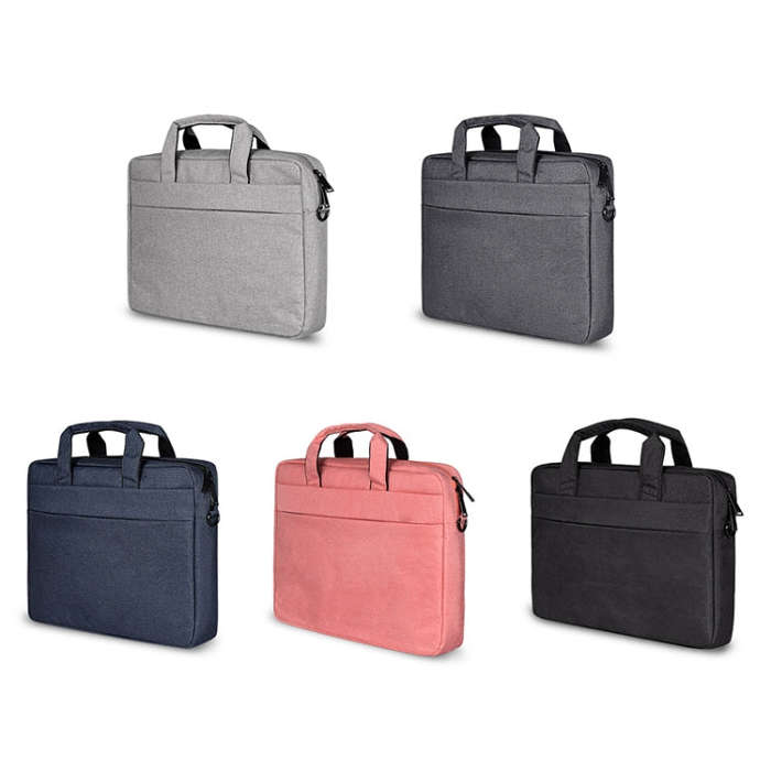 Breathable Wear-resistant Thin and Light Fashion Shoulder Handheld Zipper Laptop Bag with Shoulde...