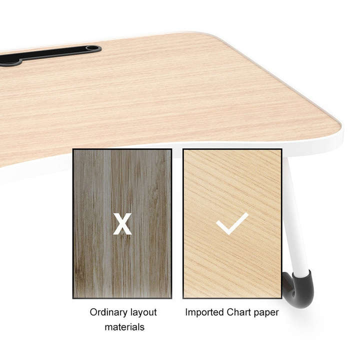 W-shaped Non-slip Legs Adjustable Folding Portable Laptop Desk without Card Slot(Green)