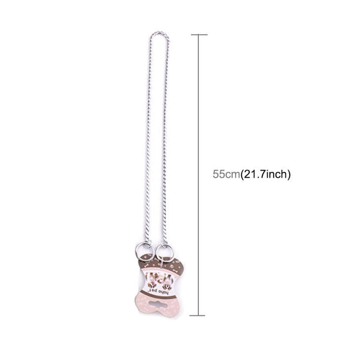 Pet Collars Pet Neck Strap Dog Neckband Snake Chain Dog Chain  Solid  Metal Chain Dog CollarLe...