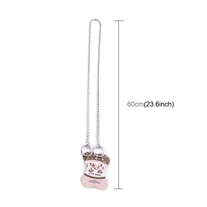 Pet Collars Pet Neck Strap Dog Neckband Snake Chain Dog Chain  Solid  Metal Chain Dog CollarLe...