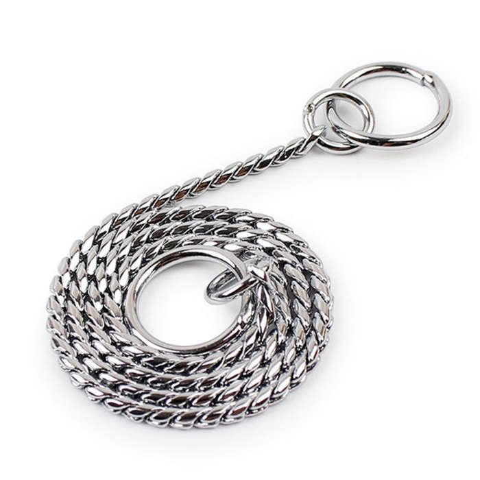 35cm Pet P Chain Pet Collars Pet Neck Strap Dog Neckband Snake Chain Dog Chain  Solid  Metal Chai...