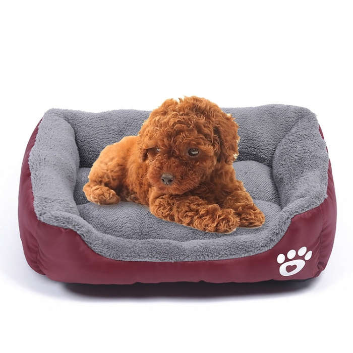 Candy Color Four Seasons Genuine Warm Pet Dog Kennel Mat Teddy Dog Mat, Size: XL, 80×60×16cm (W...