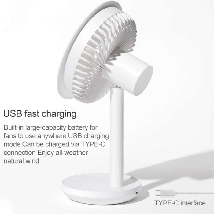Original Xiaomi Youpin SOLOVE USB Charging Desktop Electric Fan Dormitory Office Mini Fan, with 3...