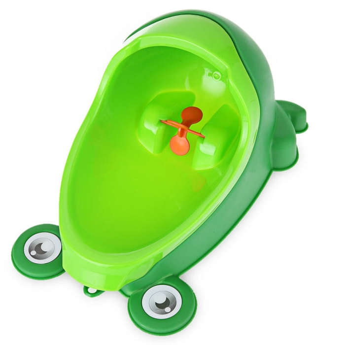 Cartoon Frog Shape Kids Wall-Mounted Potty Toilet(Green)