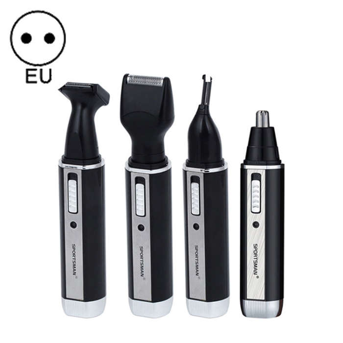 SPORTSMAN Four-in-one Rechargeable Ear Nose Trimmer Electric Shaver Beard Face Eyebrows Hair Trim...