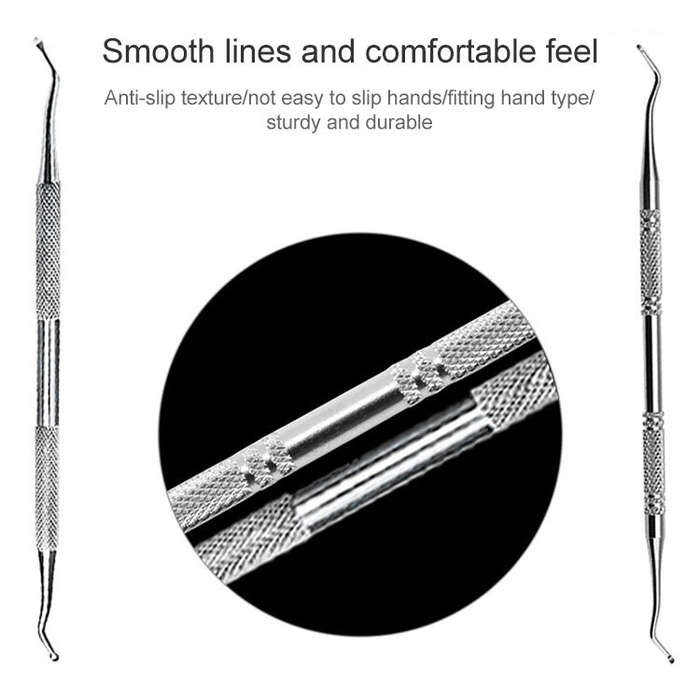 2 in 1 Nail Clipper for Paronychia Stainless Steel Olecranon Nail Nipper & Ingrown Nail Lifter(Bl...