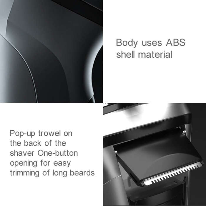 Original Xiaomi ENCHEN Water Proof Triple Rotary Double Ring Blade Shaving Head Electric Recharge...