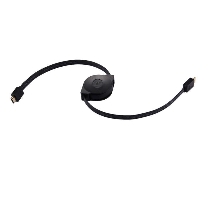1m HDMI Male to HDMI Male Retractable Video Audio Connector Adapter Cable with Mini HDMI & Micro ...