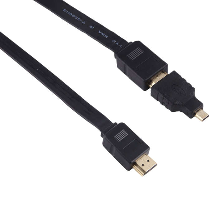 1m HDMI Male to HDMI Male Retractable Video Audio Connector Adapter Cable with Mini HDMI & Micro ...