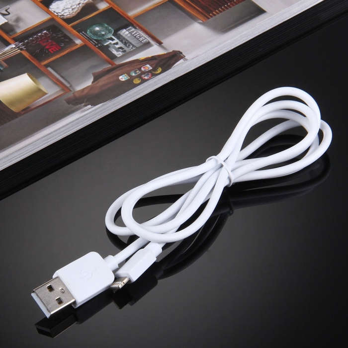 HAWEEL 1m High Speed 35 Cores 8 Pin to USB Sync Charging Cable for iPhone, iPad(White)
