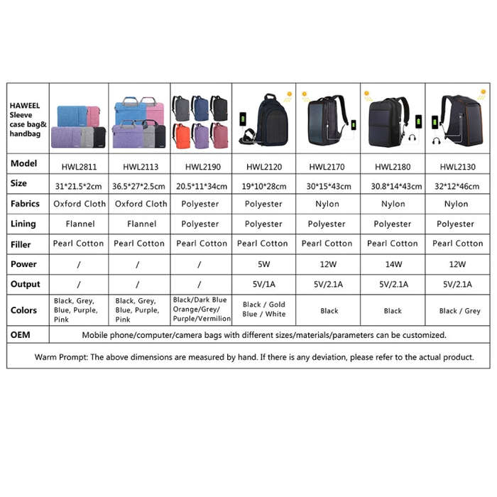 HAWEEL 15-17 inch Laptop Handbag For Macbook, Samsung, Lenovo, Sony, DELL Alienware, CHUWI, ASUS ...
