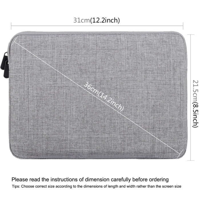HAWEEL 11 inch Sleeve Case Zipper Briefcase Carrying Bag For Macbook, Samsung, Lenovo, Sony, DELL...