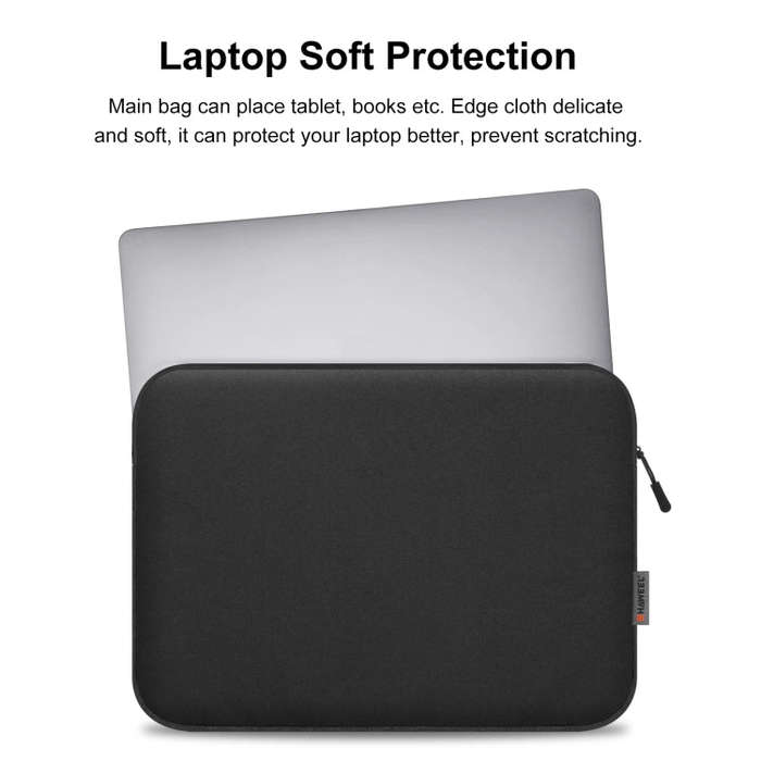 HAWEEL 16 inch Laptop Sleeve Case Zipper Briefcase Bag for 15-16.7 inch Laptop(Black)