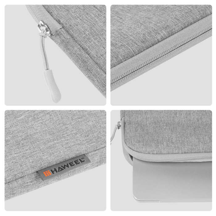 HAWEEL 16 inch Laptop Sleeve Case Zipper Briefcase Bag for 15-16.7 inch Laptop(Grey)