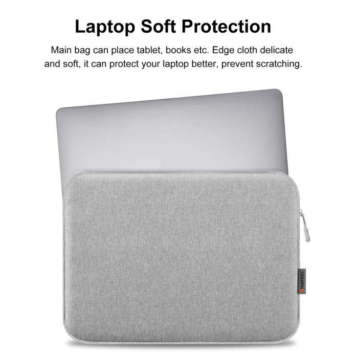 HAWEEL 16 inch Laptop Sleeve Case Zipper Briefcase Bag for 15-16.7 inch Laptop(Grey)