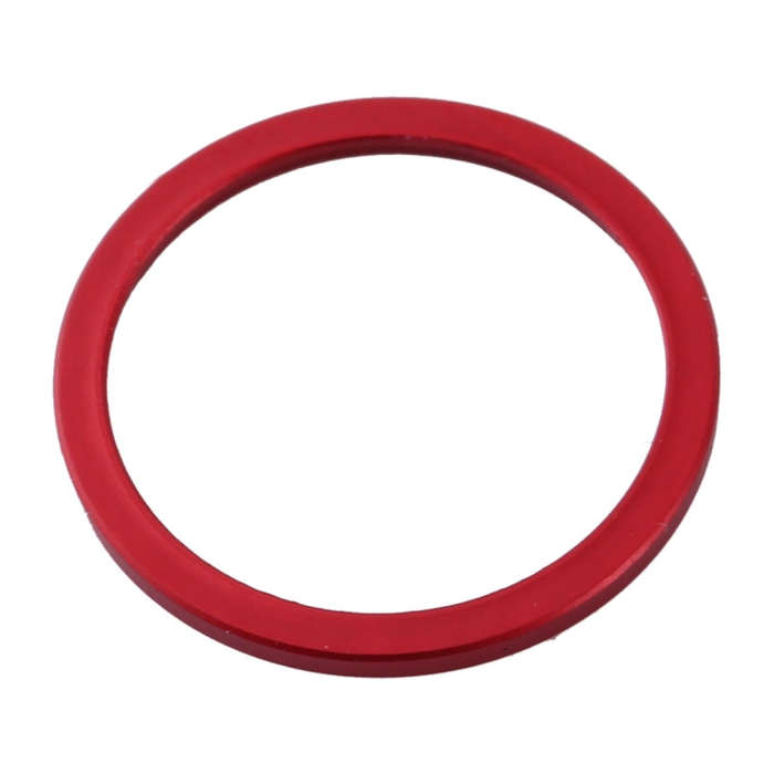 2 PCS Rear Camera Glass Lens Metal Protector Hoop Ring for iPhone 11(Red)