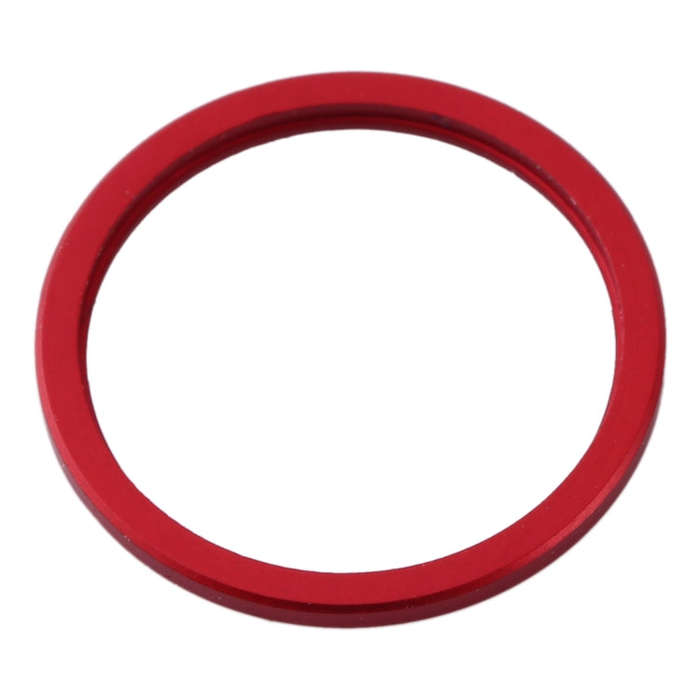 2 PCS Rear Camera Glass Lens Metal Protector Hoop Ring for iPhone 11(Red)